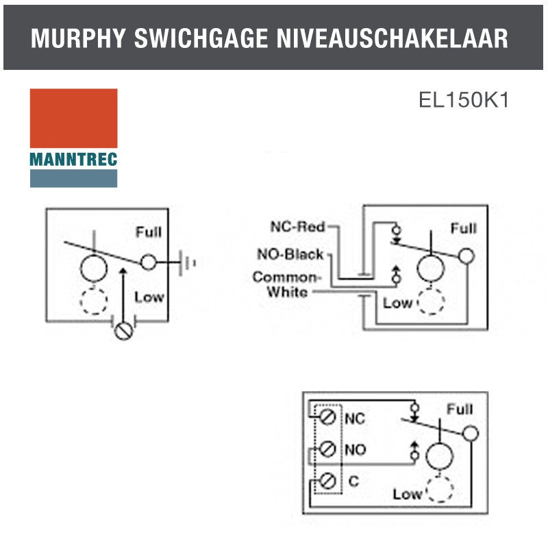 Murphy Switch niveau schakelaar » Direct kopen bij MANNTREC webshop